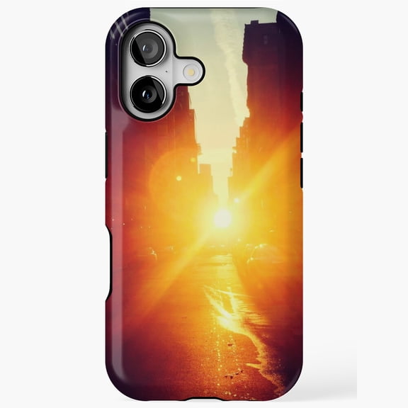 Manhattanhenge Sunset Scenic Urban Horizon Case iPhone 17 16 15 14 13 12 11 Pro Max