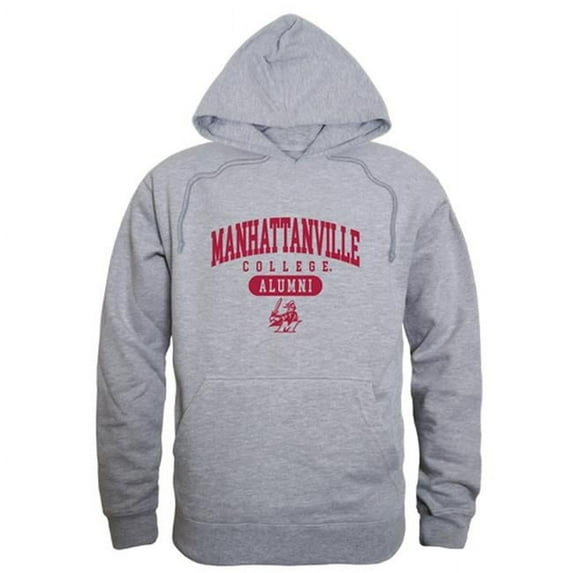 Manhattanville College Valiants Alumni Hoodie, Heather Grey - 2XL
