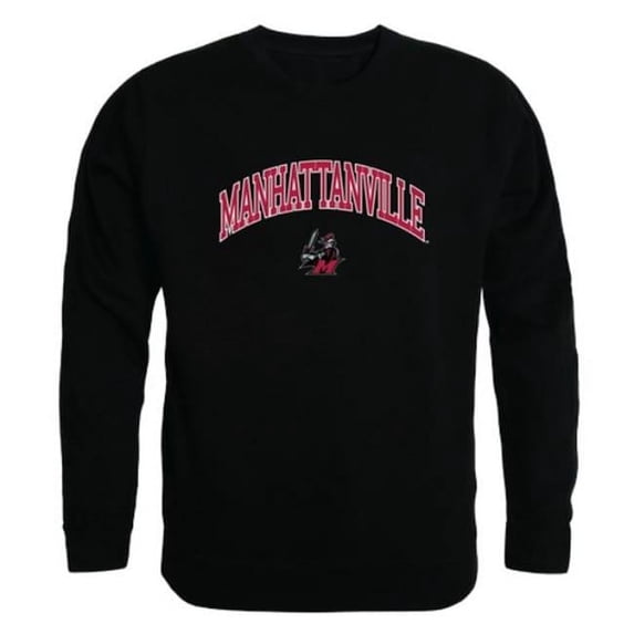 Manhattanville College Valiants Campus Crewneck Sweatshirt, Black - Extra Large