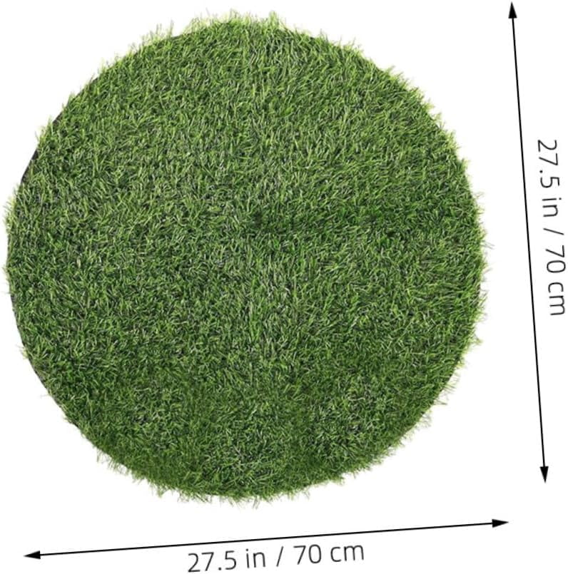 Manhole Cover Decoration Lawn Carpet Turf Rug Placemats Fake Grass ...