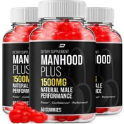 Manhood Plus Gummies for Men   ManhoodPlus Male Gummy All-Natural Supplement, Manhood Plus Gummies Reviews, 3 Pack, 180 Gummies