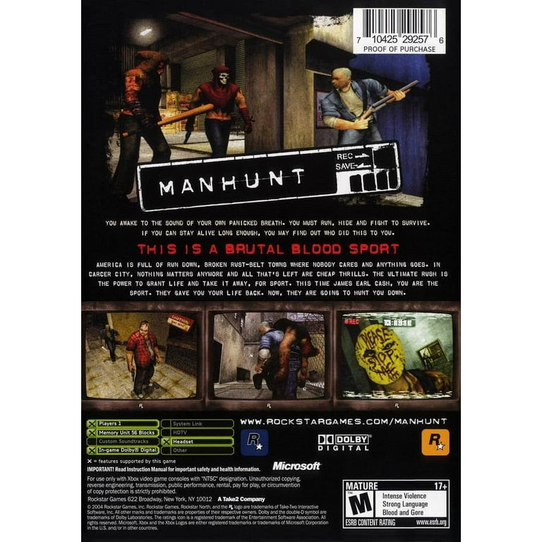 Manhunt xbox one backwards compatibility deals