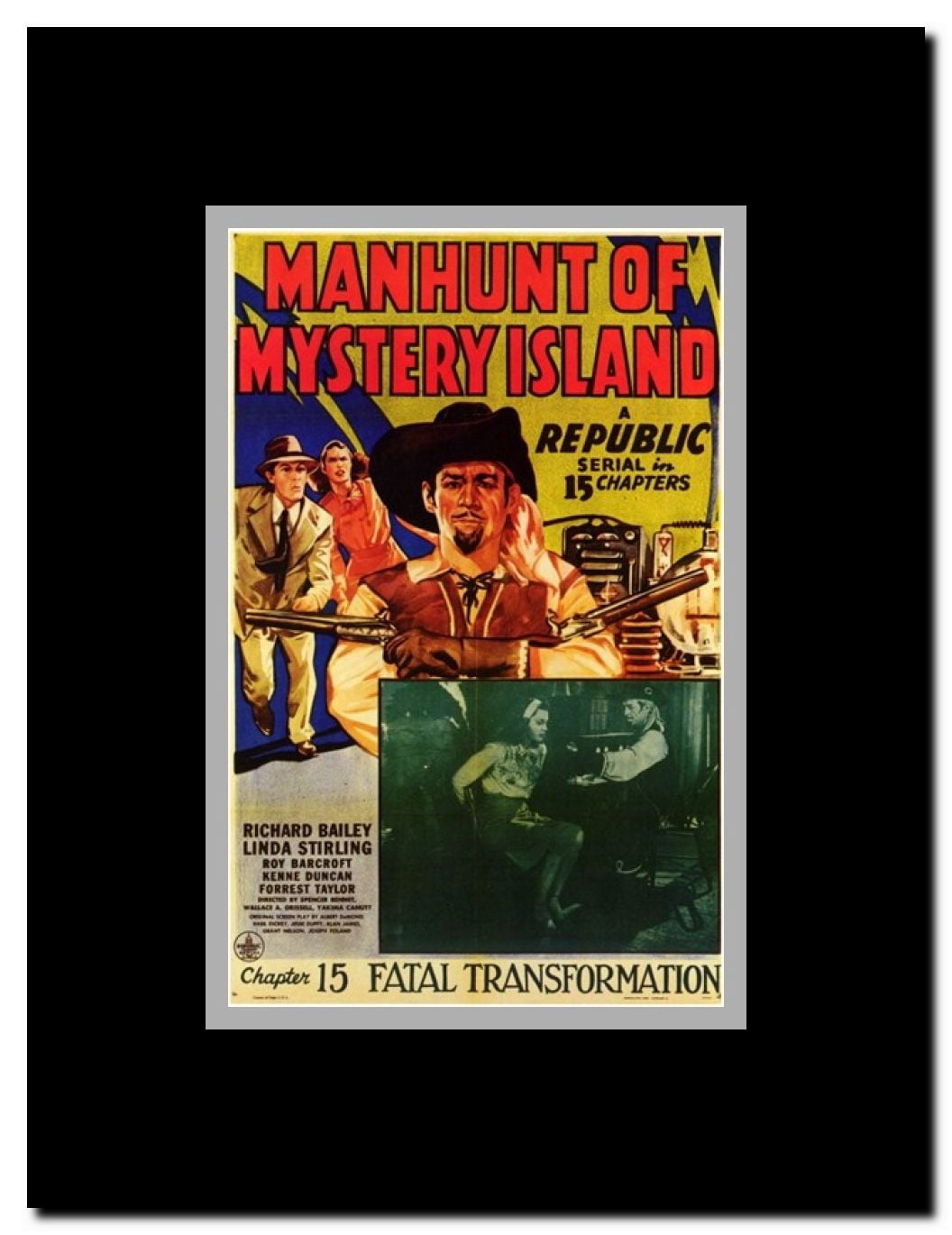 Manhunt of Mystery Island Framed Movie Poster