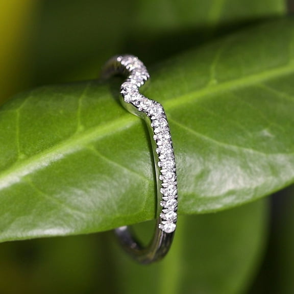 Mani Jewel IGI Certified 0.18ctw H/SI Natural Diamond Engagement Ring 14kt Solid White Gold