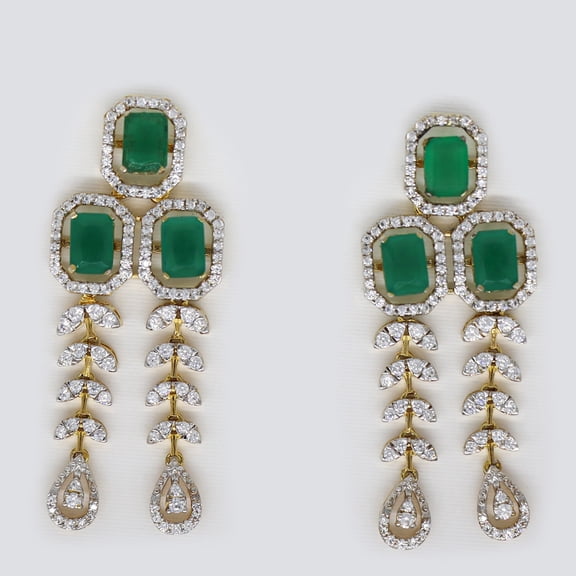 Mani Jewel IGI Certified 2.30 Carat 14K Yellow Gold Diamond Earrings (H-I Color, SI1 Eye Clean Clarity)