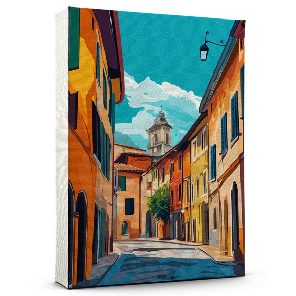 Maniagos Canvass Vintage, Italy Travel Prints Wall Art, Maniagos Travel Canvas, Italy Travel Colorful Canvas - 100AZ834