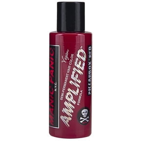 MANIC PANIC Pillarbox Red Amplified Semi-Permanent Hair Dye - Deep True Red Shade - Works on Dark & Light Shades - Vegan, PPD & Ammonia Free