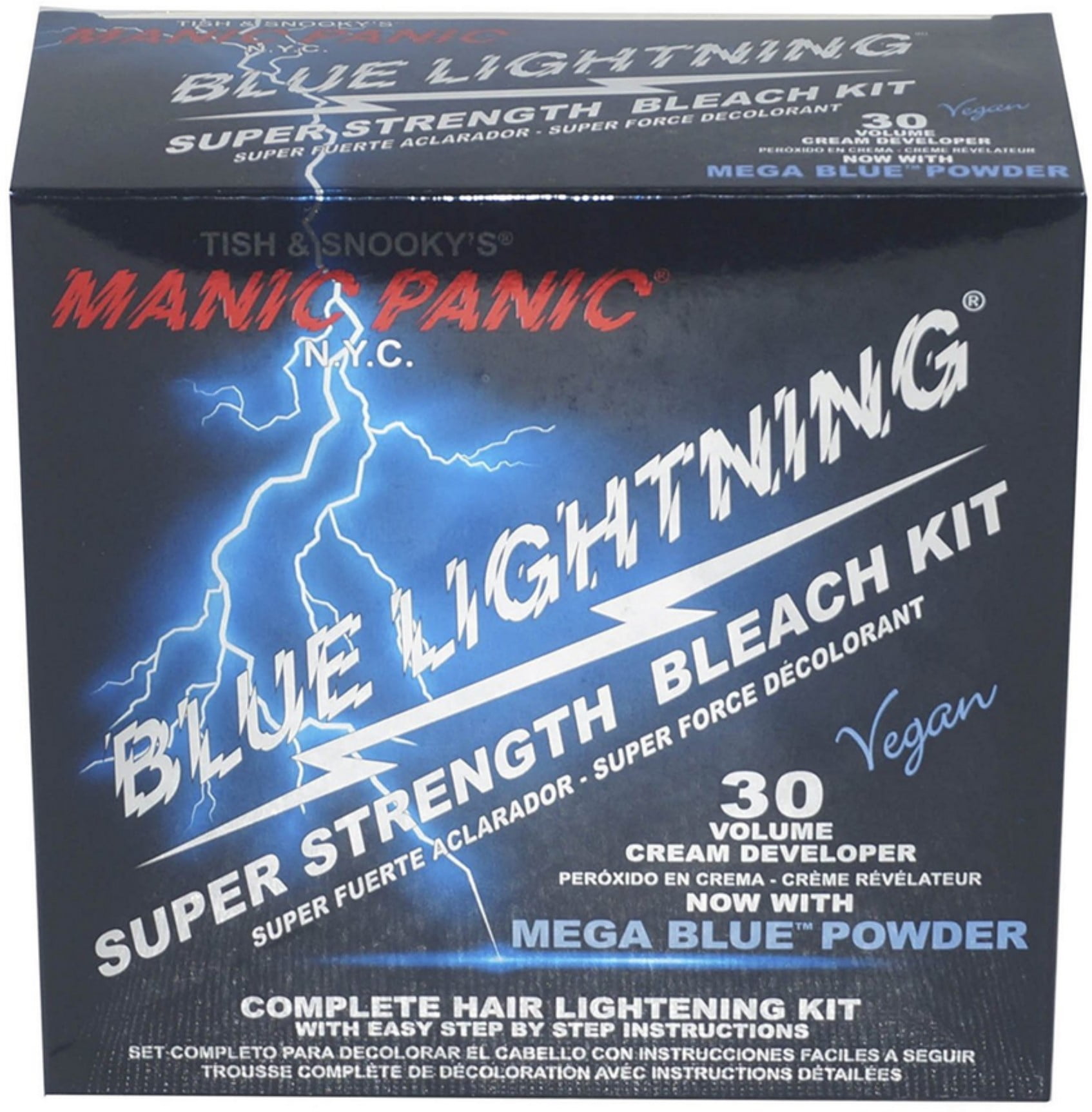 Blue Lightning® Bleach Kit - 30 Volume with Mega Blue Powder - Tish &  Snooky's Manic Panic