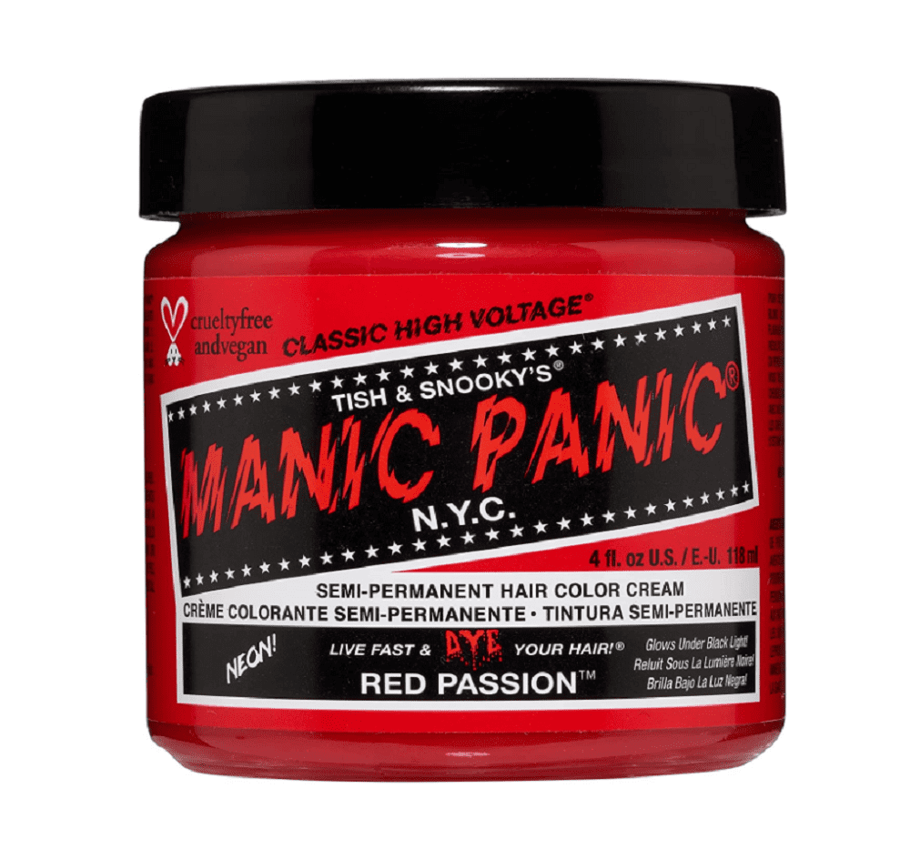 Manic Panic Class High Voltage Semi-Permanent Hair Color [RED PASSION] 4oz  * BEAUTY TALK LA * 