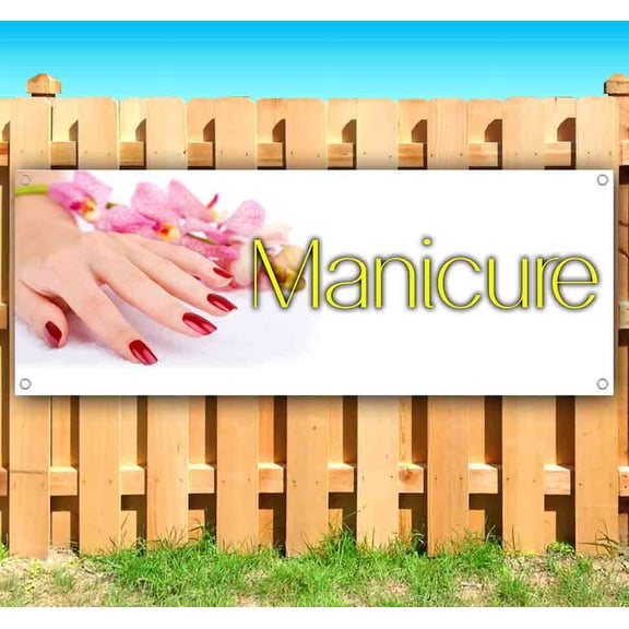Manicure 13 oz Vinyl Banner With Metal Grommets