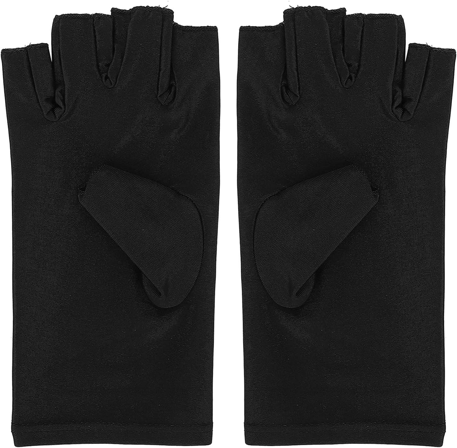 Manicure Anti UV Gloves, 1 Pair UV Protection Gloves, UPF50+ Fingerless UV Protection Gloves for