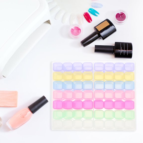 HEANUJJ Rhinestone Organizer Nail Charms Container with Premium Durable Material