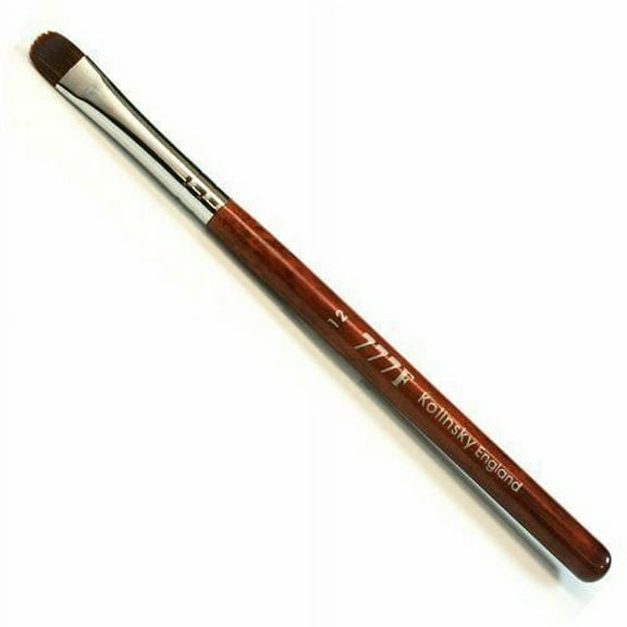 Manicure & Pedicure French Brush - 777F Red Wood Handle, Size #12