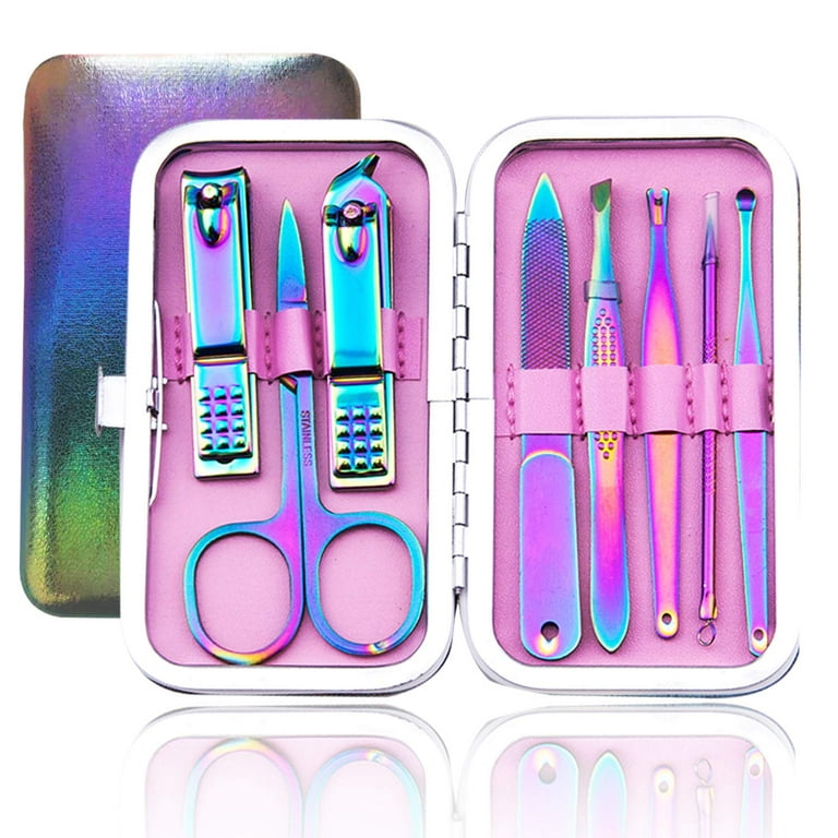  Manicure Set Nail Clippers Pedicure Kit, 8 In 1