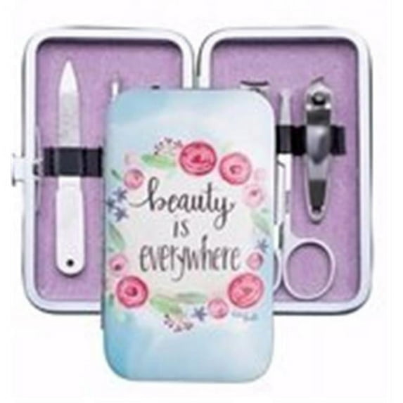 Brownlow Gift 156273 Beauty is Everywhere Floral Manicure Set - 6 Tool Set