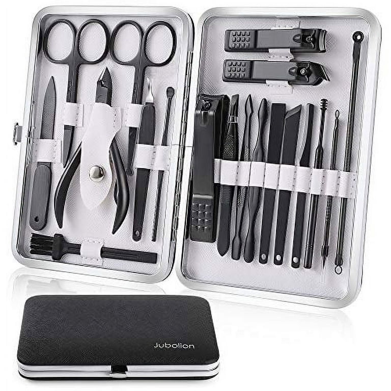 https://i5.walmartimages.com/seo/Manicure-Set-Jubolion-19pcs-Stainless-Steel-Professional-Nail-Clippers-Pedicure-Set-Black-Leather-Storage-Case-Portable-Grooming-Kit-Travel-Home-Perf_d812ef0a-d75e-4e12-b6fc-0218e273feaa.52bb6d1705a4f6c395f80c12afe6de9b.jpeg?odnHeight=768&odnWidth=768&odnBg=FFFFFF