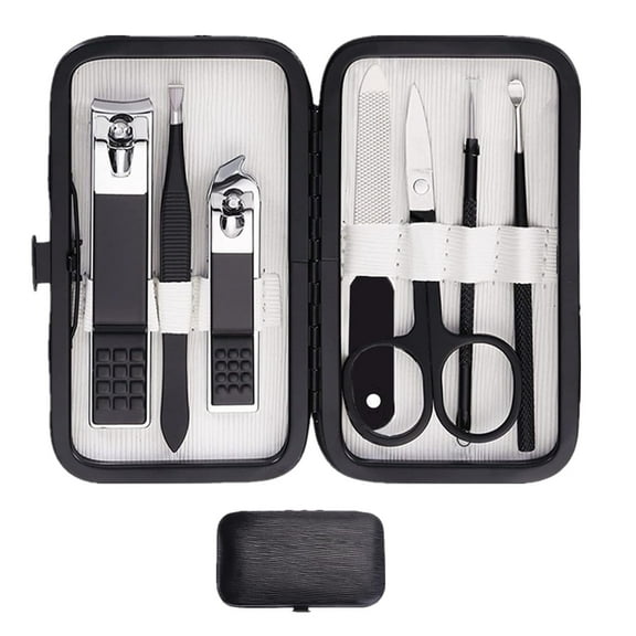 Manicure Set Nail Clipper Set Men Women 8 in 1 Toe Finger Nail Clipper Personal Care Tools with Portable Travel Case Manicure Pedicure Tools Grooming Kit Gift for Men Women Family Friends Wife