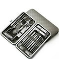 thumbnail image 1 of Manicure Set Nail Clippers Pedicure Kit -19 Pieces Stainless Steel Manicure Kit, Professional Grooming Kits, Nail Care Tools with Luxurious Travel Case Gray, 1 of 3