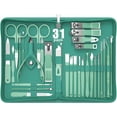 thumbnail image 1 of Manicure Set Personal Care, Nail Clipper Kit, Professional Nail Clipper Pedicure Set, Nail Tools with Luxurious Travel Case, Gifts for Men Women Family Friend, 31 Pieces (Green), 1 of 16
