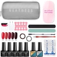 thumbnail image 1 of Manicure Set - Portable Manicure Suit Cosmetic Bag Nail Polish UV Gel 8ml 7 Colors, 6W LED Lamp, Complete Nail Art Kit, Nail Tools, French Nail Patch, Home DIY, Birthday & Makeup Organizers, 1 of 8