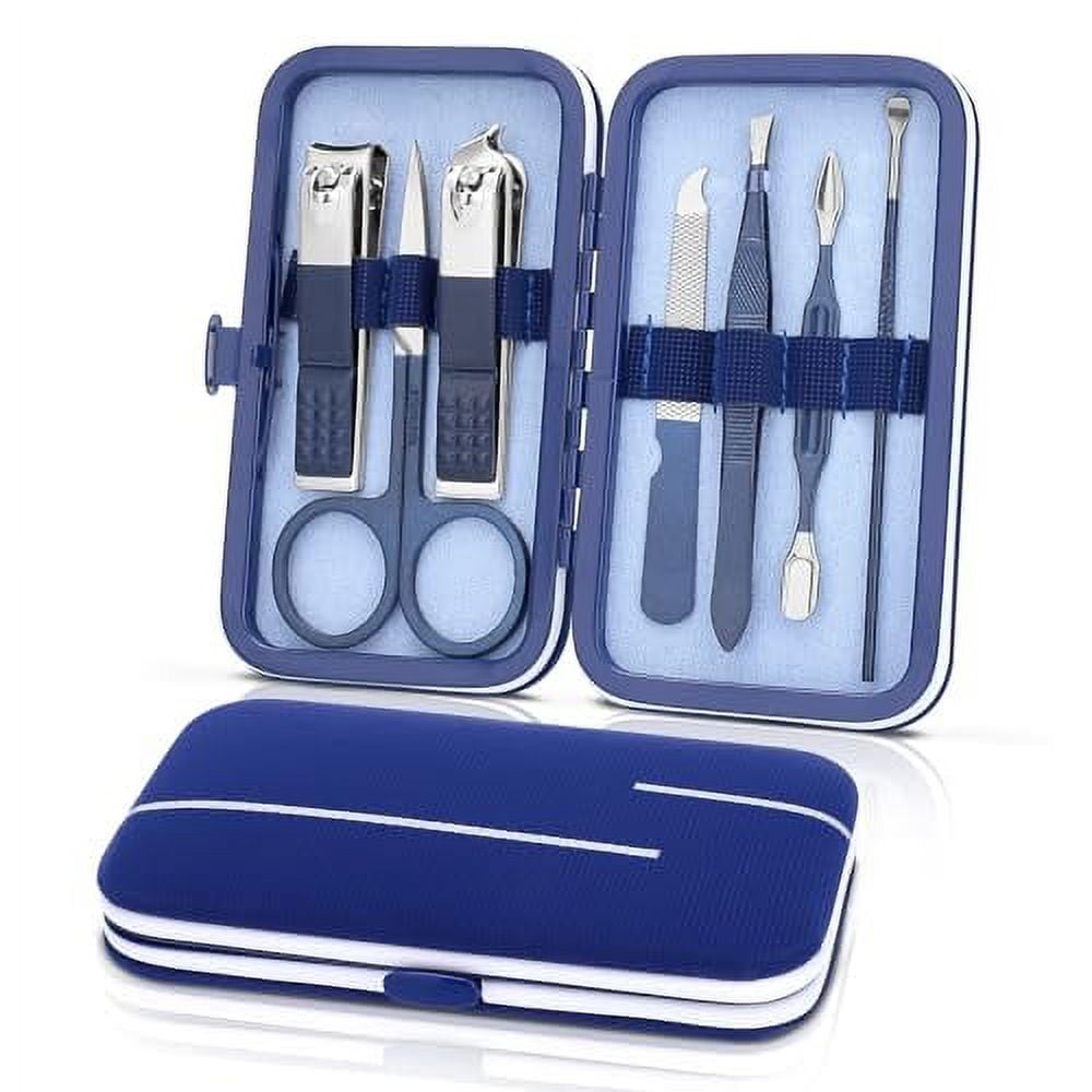 Manicure Set-Stainless Steel Nail Care Set-Professional 7 in 1 Ingrown ...