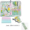 thumbnail image 1 of Manicure Set Women Personal Nail Care Kit, 30 in 1 Professional Manicure Kit for Women Pedicure Kit, Nail Clipper Set and Beauty Tool Portable Set, with Luxurious Travel Case (Multi-Colored), 1 of 10