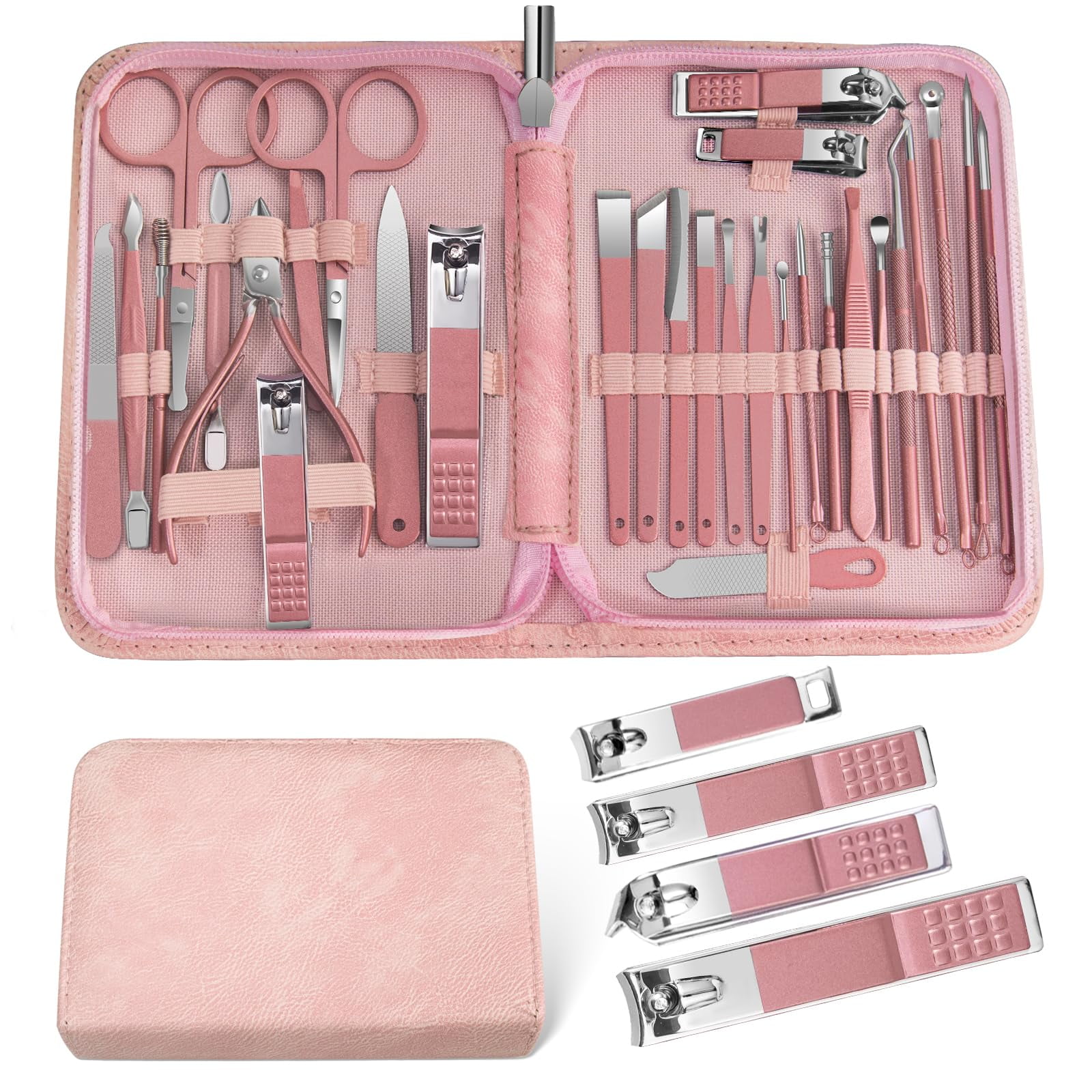 Manicure Set Women Personal Nail Care Kit 30 In 1 Professional Manicure