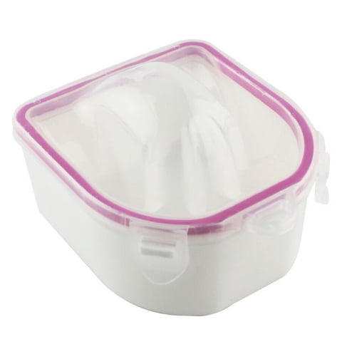 Manicure Soak Bowl Finger Nail Art Tips Soaker Treatment Remover Spa Wash Tool