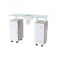 thumbnail image 1 of Manicure Table GLASGLOW Light Wood Salon Nail Table Salon Furniture & Equipment, 1 of 5