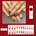 thumbnail image 1 of Manicure Tools,Cheap Nail Stuff,Christmas Nail Tips Finished Wearable Nails Christmas False Nails Wearable Nail Patches,Nail Kit for Beginners,Nail Practice Kit(C), 1 of 6