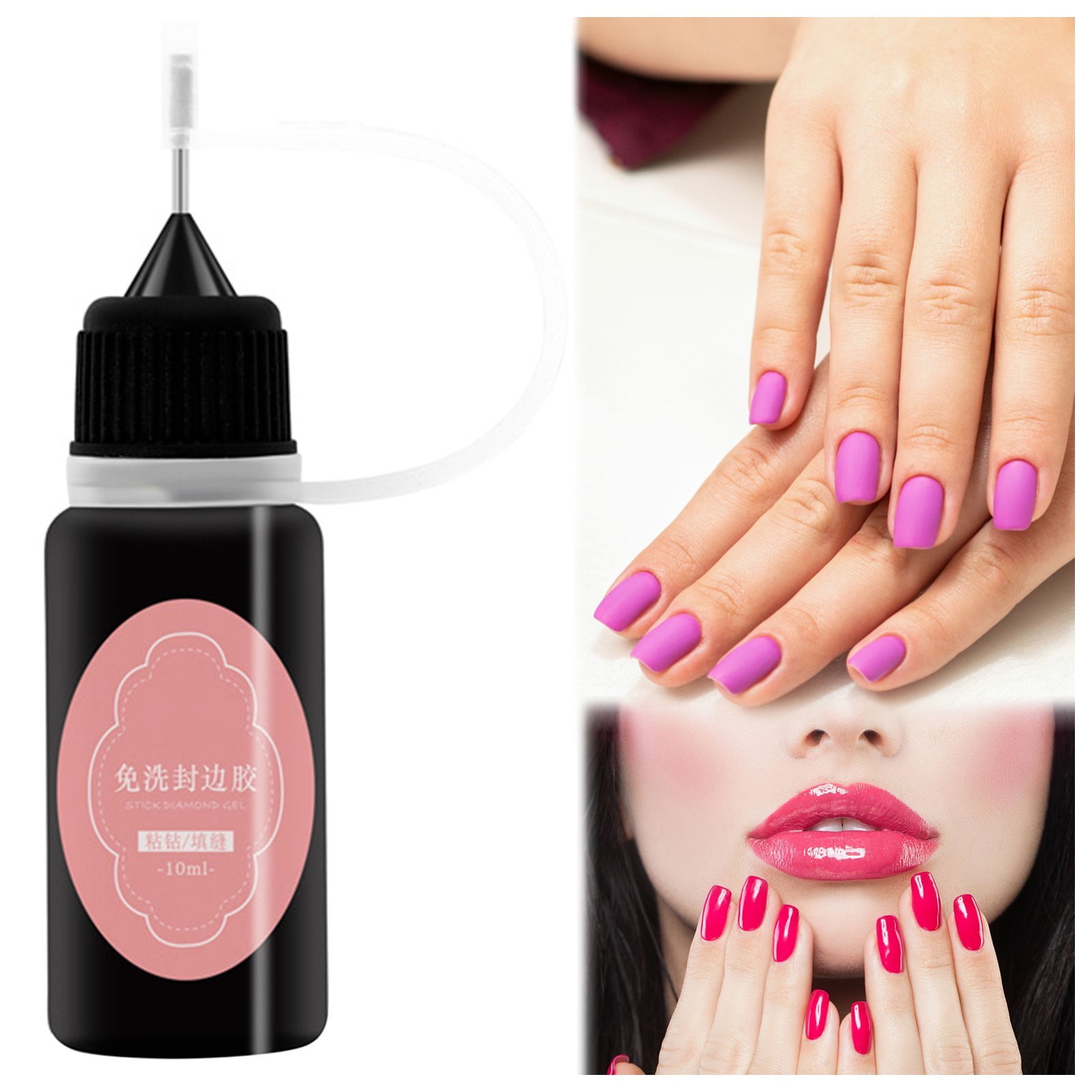 Manicure Wash Edge Glue Soft Man Caulking Glue Vigorously Sticky Drill