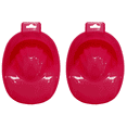 thumbnail image 1 of Manicure bowl soaking plate single layer square nail remover water hand wash bowl nail polish remover spa tool-Rose red, 1 of 5