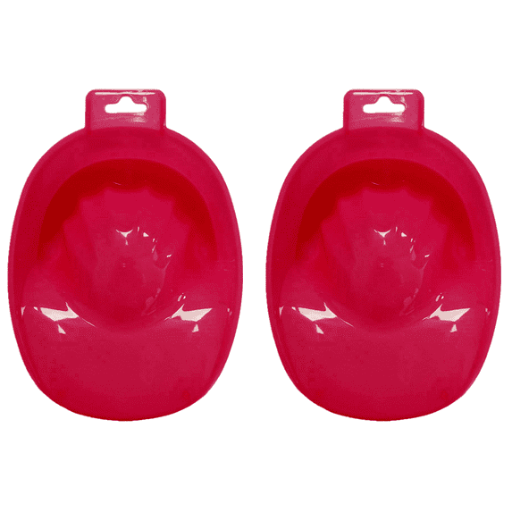 Manicure bowl soaking plate single layer square nail remover water hand wash bowl nail polish remover spa tool-Rose red