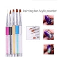 thumbnail image 1 of Manicure tool crystal engraved phototherapy pen Painted drawing line gradient point flower pen, 1 of 5