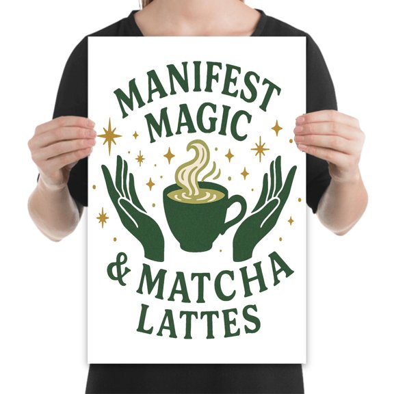 Manifest Magic Poster - Wall Decor for Meditation Rooms Gift