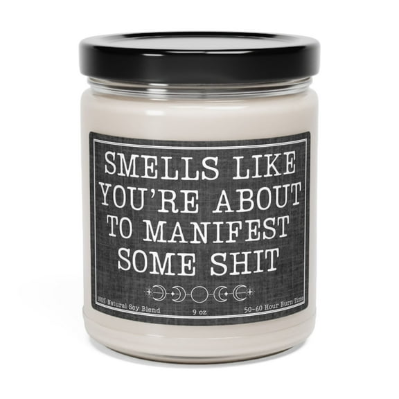 Manifestation Candle, Funny Witchy Gift for Her