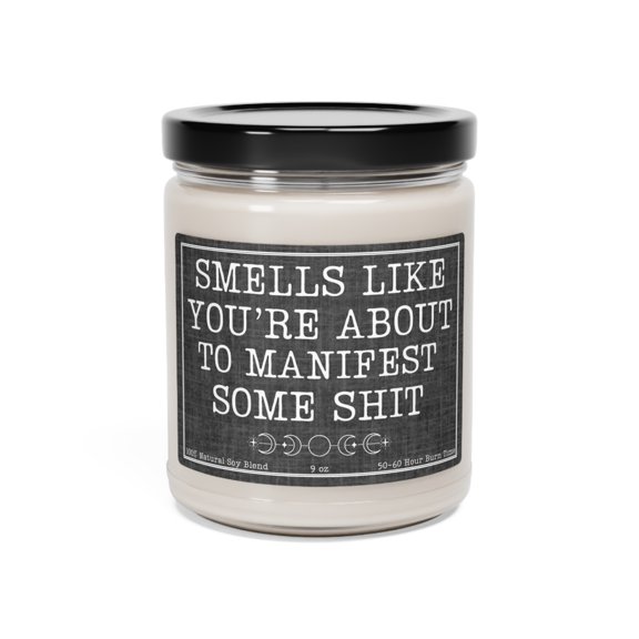 Manifestation Candle, Funny Witchy Gift for Her