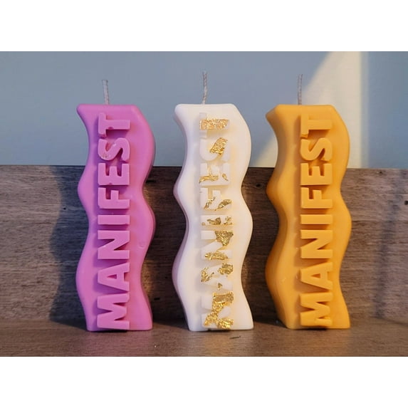 Manifestation Candles For Love, Abundance, Clarity, Spiritual Cleanse, Healing, reiki energy, organic soy Wax