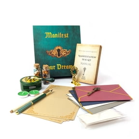Manifestation Kit with Fire Paper & Wax Seal Stamps Sigil Ritual Tools