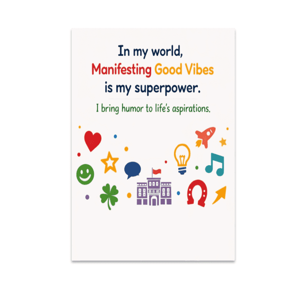 Manifesting Good Vibes in [Town] - Local Pride Enthusiast - 13x19 Poster Print