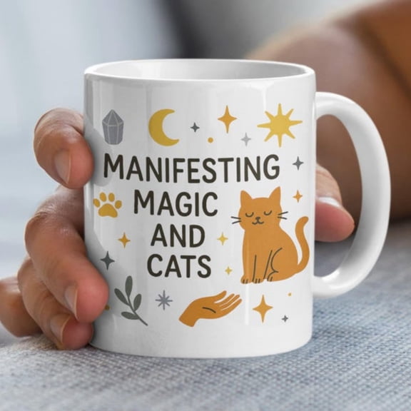 Manifesting Magic offee Mug, Witciritual Gift.