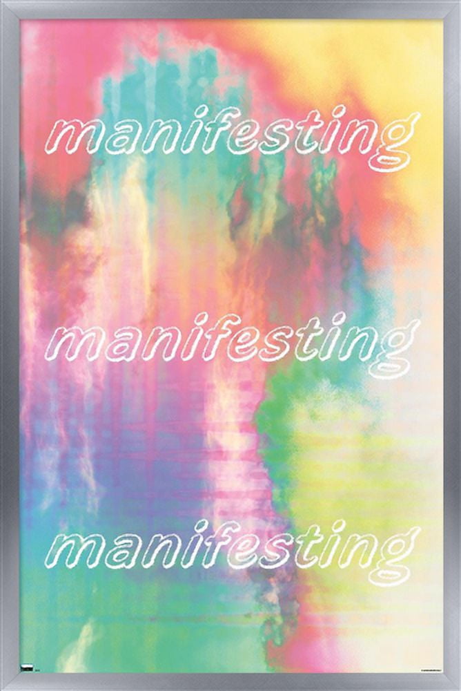 Manifesting Rainbow Wall Poster, 22.375" x 34" Framed