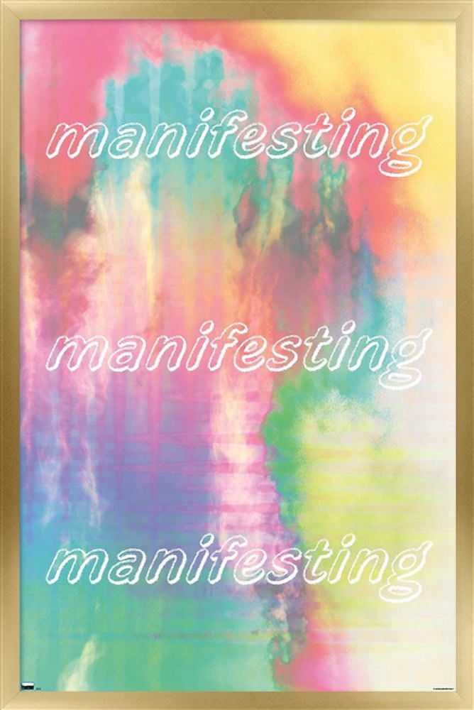 Manifesting Rainbow Wall Poster, 22.375" x 34" Framed