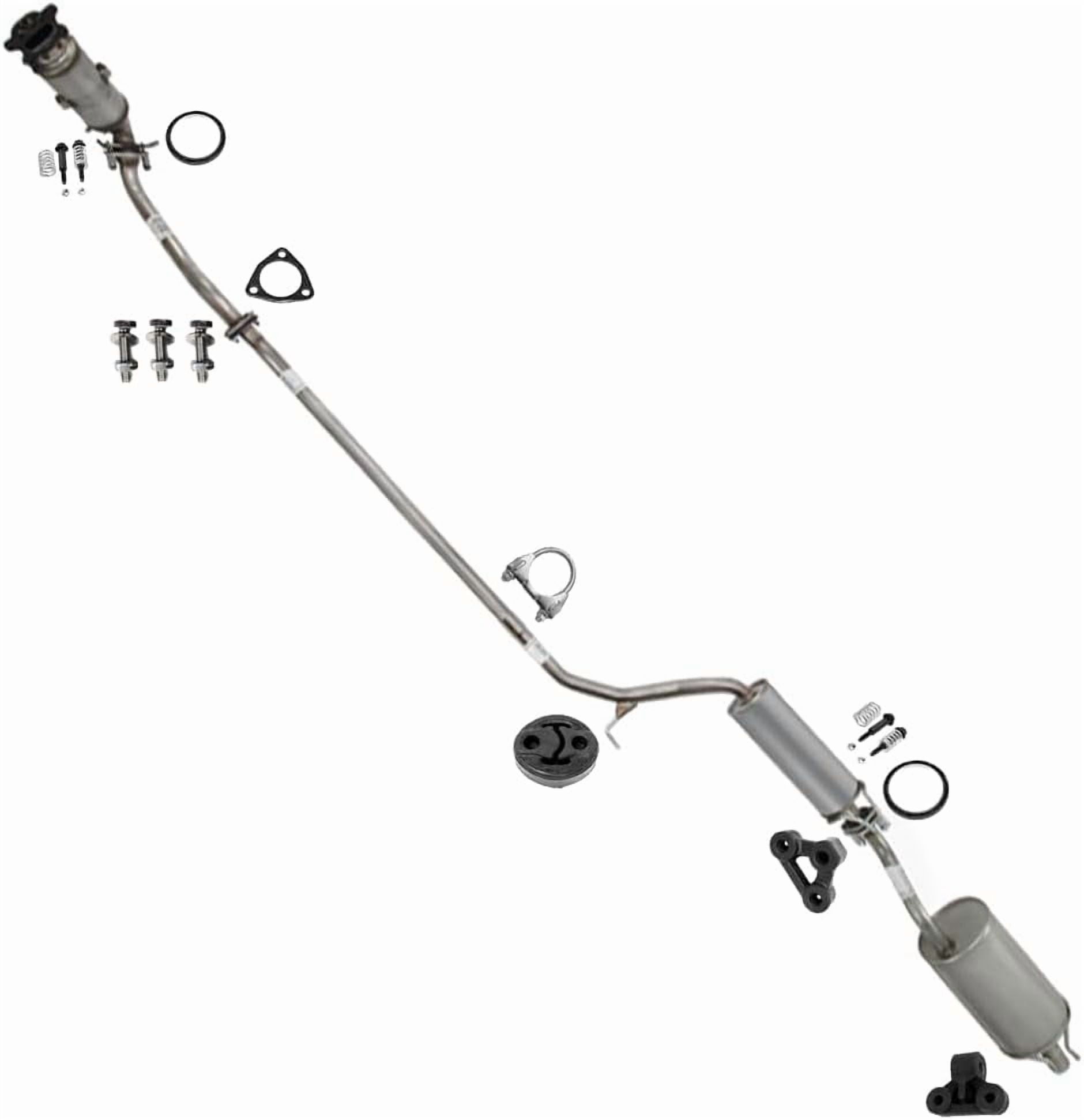 Northeastern Exhaust Manifold, Front Pipe, Resonator, Muffler Complete Exhaust System Kit Fits Honda Civic 2006–2011 1.8L 4Dr Auto Transmission – Direct Fit with EPA-Approved