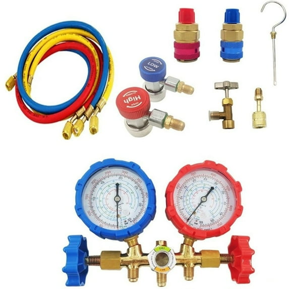 Manifold Gauge Kit Air Conditioning Tool for R410A R32 R404A R134A C