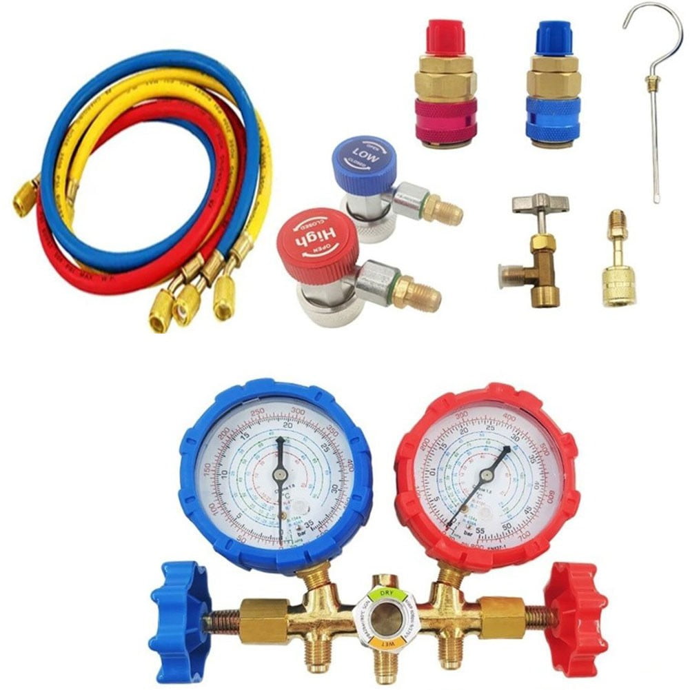 Manifold Gauge Kit Air Conditioning Tool For R410A R32 R404A R134A