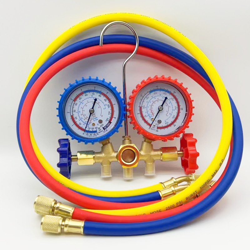 Manifold Gauge Set R22 R134a R12 R404a HVAC A/C Refrigeration Charging Service AC Diagnostic Refrigerants