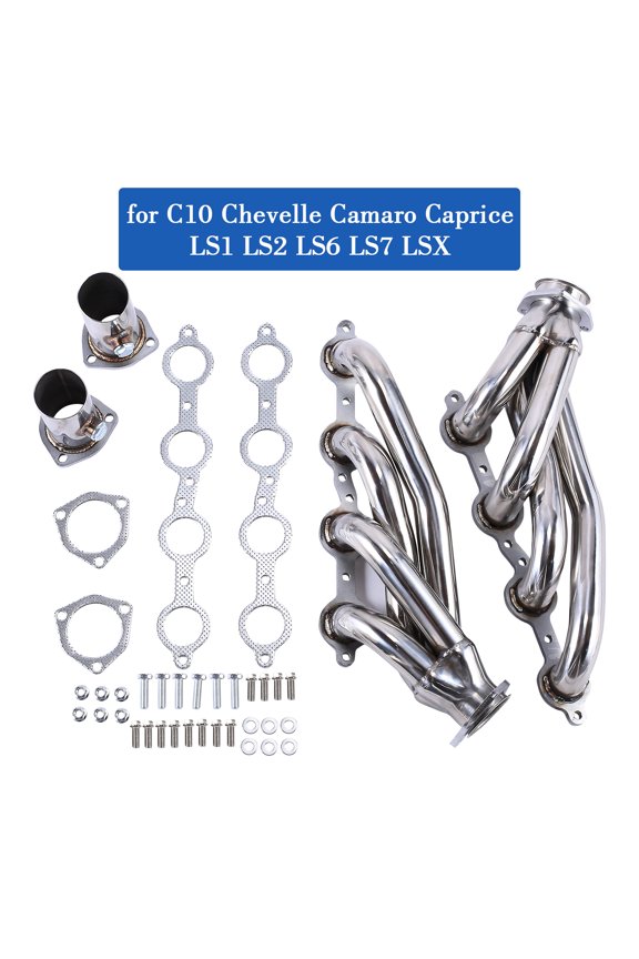 Manifold Header for Chevy C10 Chevelle Camaro Caprice LS Swap (LS1/LS2/LS6/LS7)