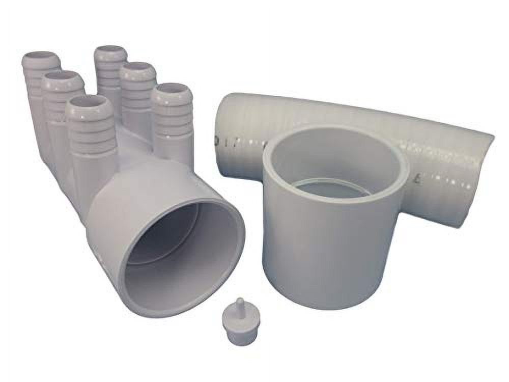 American Spa Parts Hot Tub Manifold Assembly - 2 Slip Ends, 6 X 3/4" Dead Ends, Part ASP21024