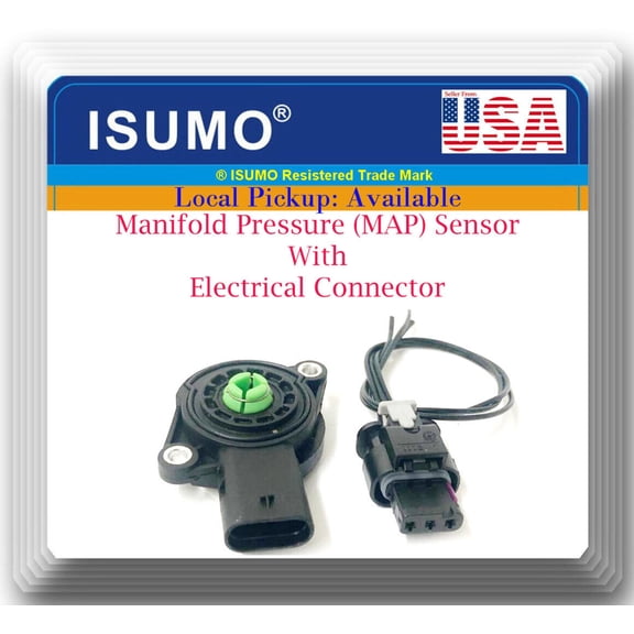 Manifold Pressure (MAP) Sensor W/Electrical Connector Fits: Audi - VW Volkswagen
